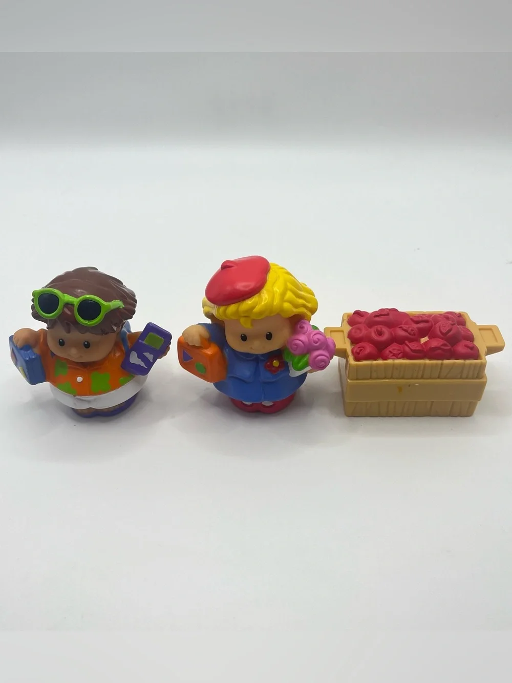Vintage Fisher-Price Little People Lil Movers Motorized Train Lot Tested Working